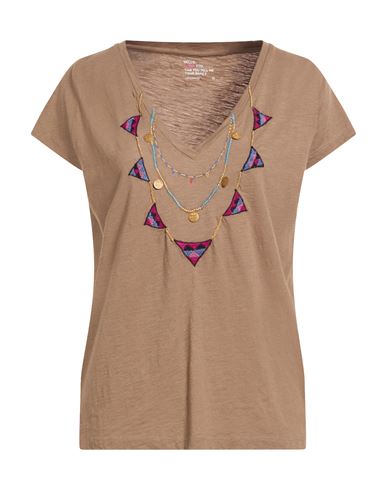 Leon & Harper Woman T-shirt Military Green Size M Organic Cotton