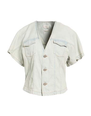 Jacob Cohёn Woman Denim Shirt Blue Size 6 Cotton, Polyester