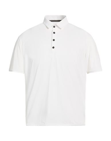 Rrd Man Polo Shirt White Size 44 Polyamide, Elastane In Animal Print