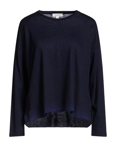 Crossley Woman T-shirt Midnight Blue Size L Virgin Wool