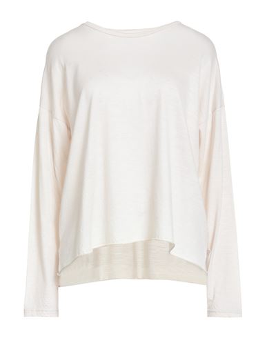 Crossley Woman T-shirt Beige Size L Virgin Wool In Sand