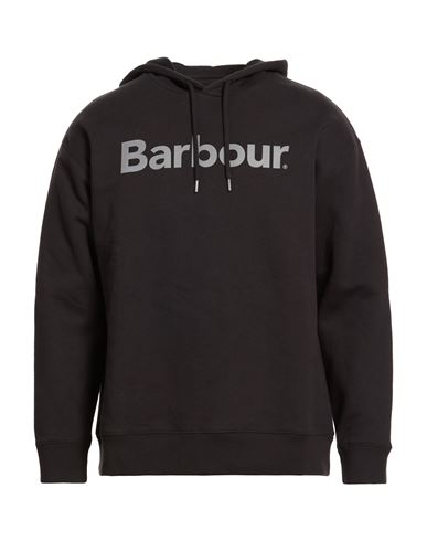 Barbour Man Sweatshirt Black Size 40 Cotton In Black