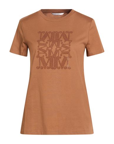 Max Mara Woman T-shirt Brown Size Xs Cotton