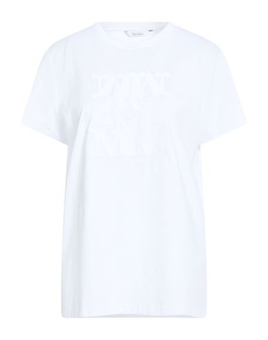 Max Mara Woman T-shirt White Size L Cotton