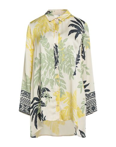 1-one Woman Shirt Beige Size 8 Viscose In Sand