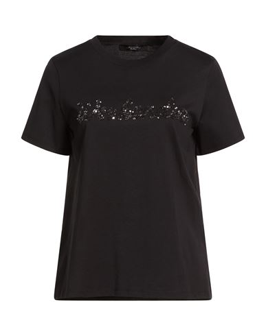 Weekend Max Mara Woman T-shirt Black Size Xxl Cotton