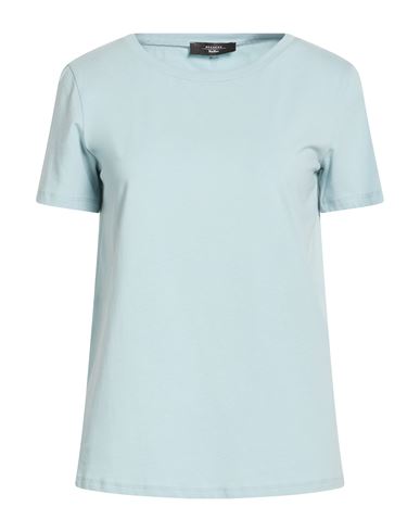 Weekend Max Mara Woman T-shirt Light Blue Size Xxl Cotton, Elastane In Blue