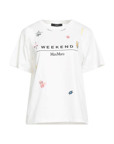 Weekend Max Mara Woman T-shirt White Size Xxl Cotton
