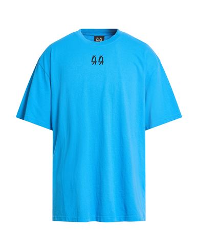 44 Label Group Man T-shirt Azure Size M Cotton In Blue