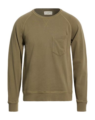 Officine Generale Officine Générale Man Sweatshirt Military Green Size Xl Cotton In Green