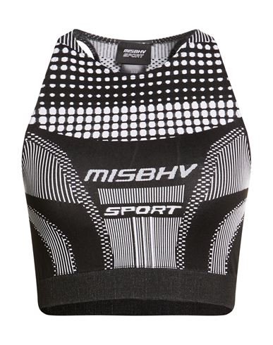 Misbhv Sport Woman Top Black Size Xxs Recycled Polyamide, Polyester, Elastane