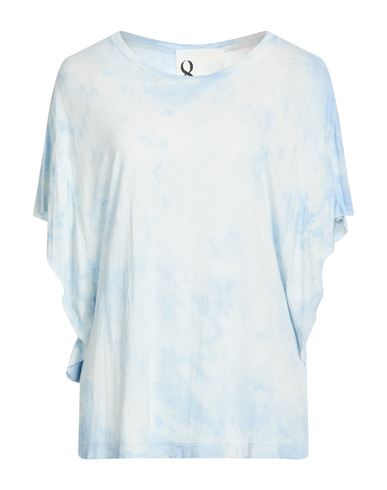 8pm Woman T-shirt Sky Blue Size S Viscose, Linen