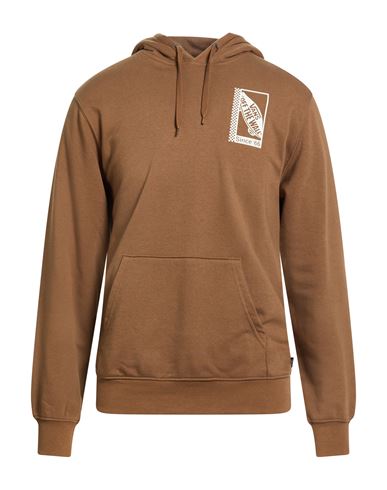 Vans Man Sweatshirt Brown Size S Cotton, Polyester