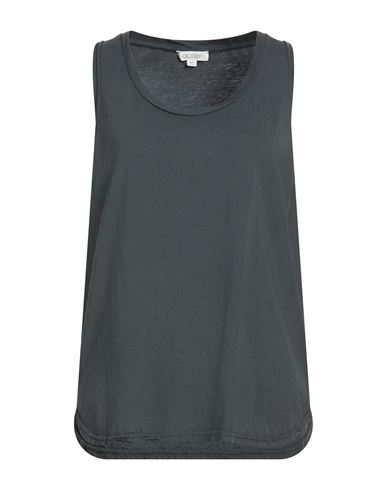 Crossley Woman Tank Top Charcoal Size L Cotton In Gray