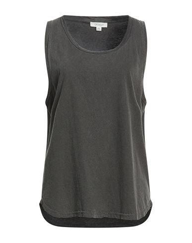 Crossley Woman Tank Top Charcoal Size M Cotton In Gray