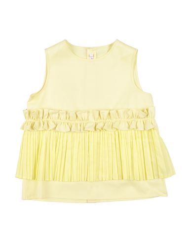 Il Gufo Babies'  Toddler Girl Top Yellow Size 5 Cotton, Elastane