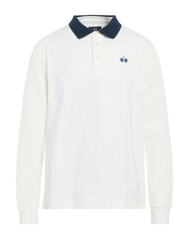 La Martina Man Polo Shirt White Size Xxl Cotton