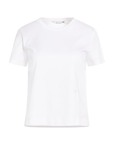Max Mara Woman T-shirt White Size L Cotton