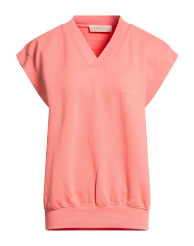 Essentials Fear Of God  Woman Sweatshirt Coral Size S Cotton, Polyester In Red