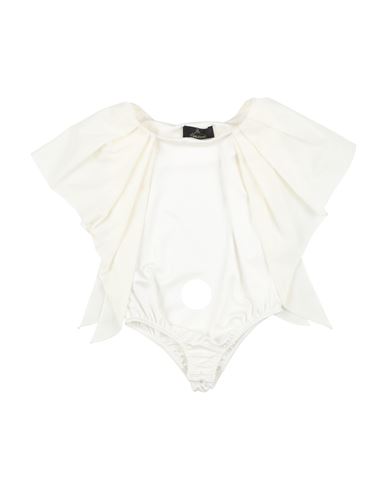 Fun & Fun Babies'  Couture Toddler Girl Bodysuit White Size 6 Polyester, Elastane