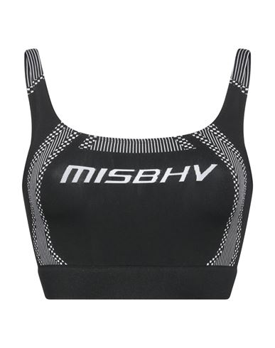Misbhv Sport Woman Top Black Size Xxs Recycled Polyamide, Polyester, Elastane