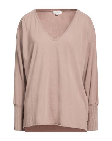 Crossley Woman T-shirt Light Brown Size L Cotton In Brown