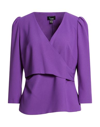 Casting Woman Top Purple Size 12 Polyester