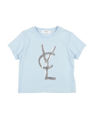 Vicolo Babies'  Girl Toddler Girl T-shirt Sky Blue Size 4 Cotton, Elastane