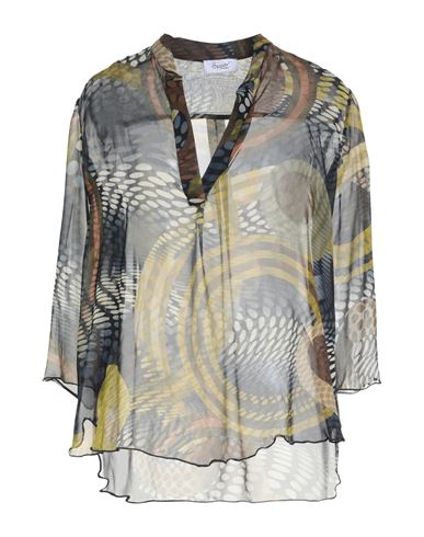 Hopper Woman Top Navy Size 10 Silk In Multi