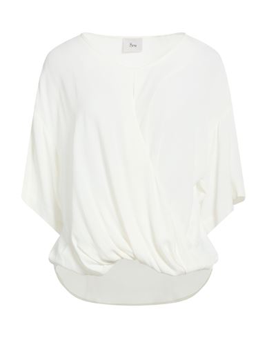 8pm Woman Top Ivory Size Xs Acetate, Silk In White