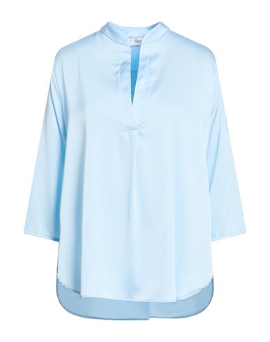 Hopper Woman Top Azure Size 8 Polyester, Elastane In Blue