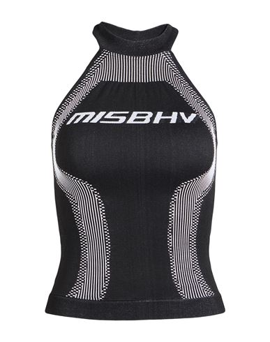 Misbhv Sport Woman Top Black Size Xxs Recycled Polyamide, Polyester, Elastane