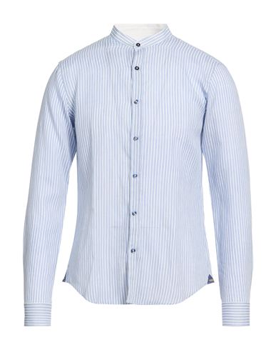 At.p.co At. P.co Man Shirt Blue Size 17 ½ Linen