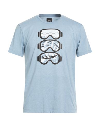 Colmar Man T-shirt Sky Blue Size L Polyester, Cotton In Blue