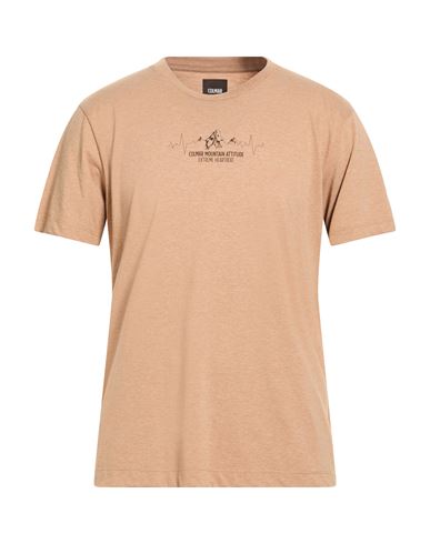 Colmar Man T-shirt Camel Size L Polyester, Cotton In Neutral