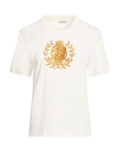 Burberry Woman T-shirt White Size S Cotton In White