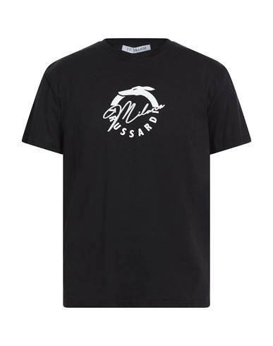 Trussardi Man T-shirt Black Size Xxl Cotton