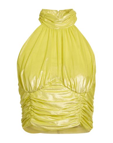 Elisabetta Franchi Woman Top Lime Green Size 10 Polyamide, Elastane In Yellow