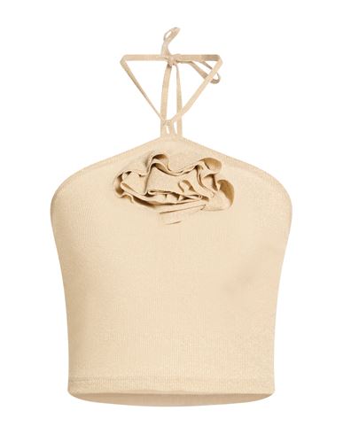 Haveone Woman Top Platinum Size M Viscose, Polyester, Polyamide, Elastic Fibres In Brown