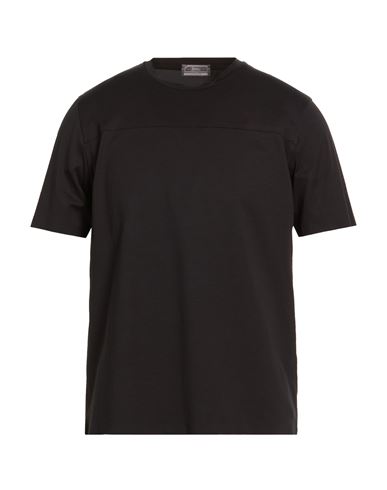 Herno Man T-shirt Black Size 40 Cotton, Elastane