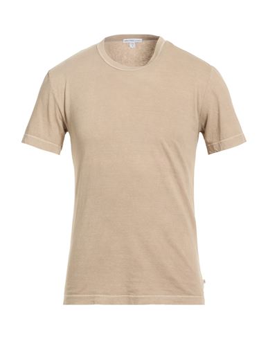 James Perse Man T-shirt Khaki Size 0 Cotton In Gold
