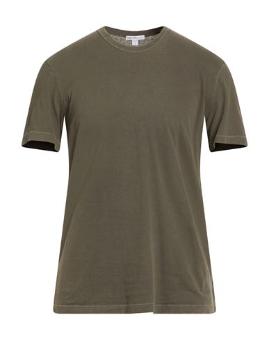 James Perse Man T-shirt Dark Green Size 2 Cotton