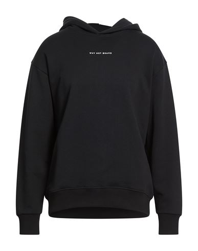 Why Not Brand Man Sweatshirt Black Size Xl Cotton