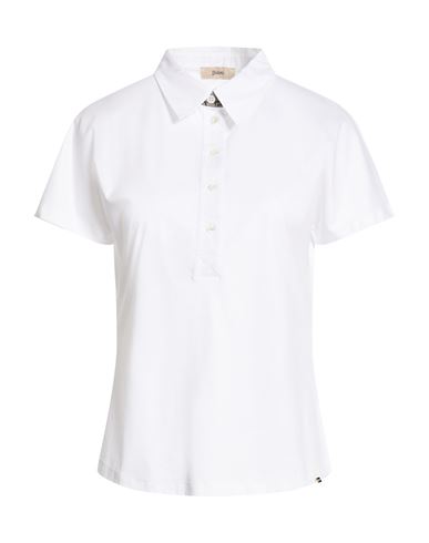 Herno Woman Top White Size 8 Cotton, Polyester, Metallic Fiber