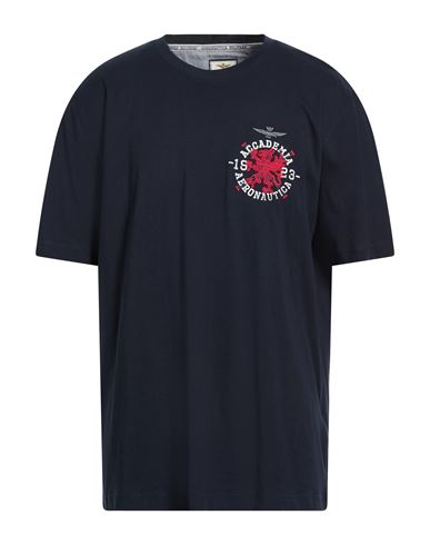 Aeronautica Militare Man T-shirt Midnight Blue Size 3xl Cotton
