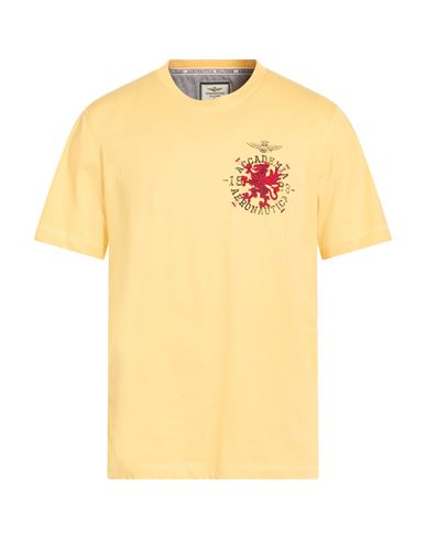 Aeronautica Militare Man T-shirt Yellow Size L Cotton