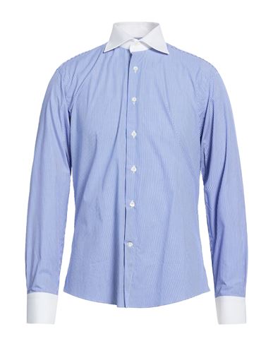 Brian Dales Man Shirt Slate Blue Size 16 ½ Cotton