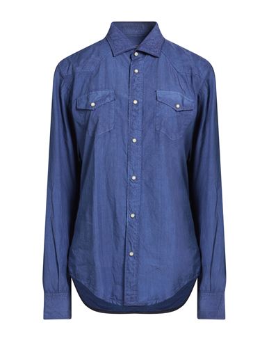 Eleventy Woman Shirt Navy Size L Cotton In Blue