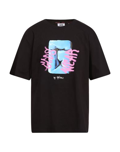 Gcds Man T-shirt Black Size L Cotton