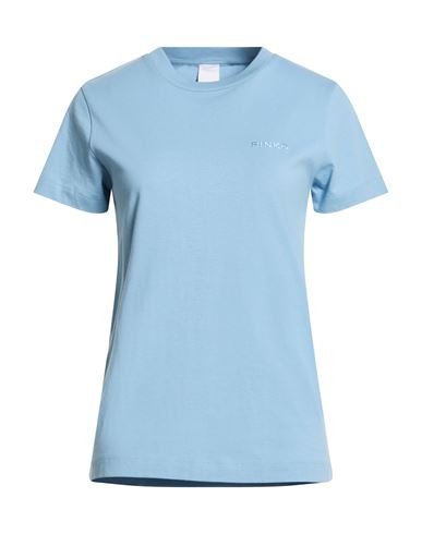 Pinko Denim Woman T-shirt Light Blue Size M Cotton